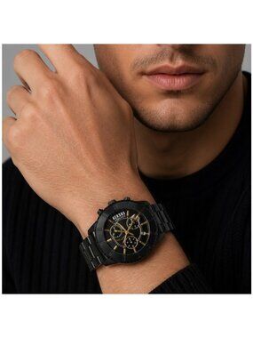 Versus Versace Tokyo Chronograph Sport Watch Black New